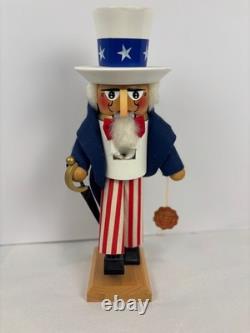 Steinbach Nutcracker Uncle Sam 15 -Germany Minor Hat Damage See Photos