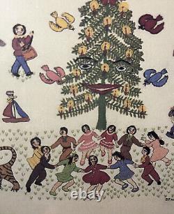 Stitched TWAS the night before Christmas Ethel Wright Mohamed 1990 Vintage #15