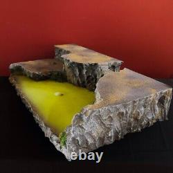 Swamp Cliff Display Platform For Dept 56 Halloween Or Lemax Villages, Free Ship