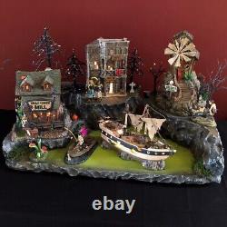 Swamp Cliff Display Platform For Dept 56 Halloween Or Lemax Villages, Free Ship