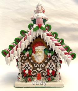 Sweet Savannah Handcrafted Dutch Village Gingerbread House Small 9 2-Sided