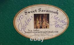 Sweet Savannah Handcrafted Dutch Village Gingerbread House Small 9 2-Sided