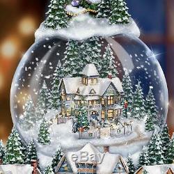 THOMAS KINKADE WONDROUS WINTER Musical Christmas Tree WithSnowglobe & Lights Up