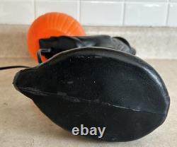 TICO VINTAGE 1960s BLACK WITCH GREEN FACE HALLOWEEN Jack-o'-lantern BLOWMOLD