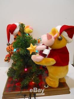 Telco Disney Winnie The Pooh Tigger Piglet Tree Animated Christmas Motionette