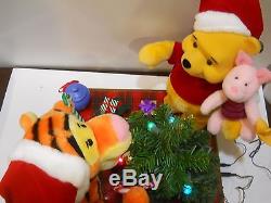 Telco Disney Winnie The Pooh Tigger Piglet Tree Animated Christmas Motionette