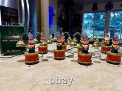 Tested 1991 Mr Christmas Santa's Marching Band Musical Bells 35 Carols Video