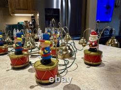 Tested 1991 Mr Christmas Santa's Marching Band Musical Bells 35 Carols Video