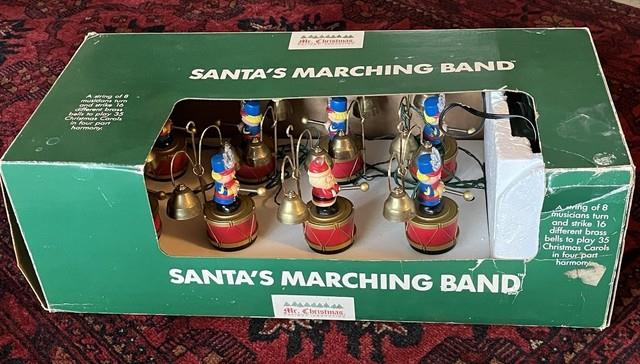 Tested 1991 Mr Christmas Santa's Marching Band Musical Bells 35 Carols Works