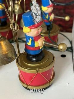 Tested 1991 Mr Christmas Santa's Marching Band Musical Bells 35 Carols Works