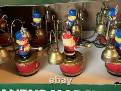 Tested 1991 Mr Christmas Santa's Marching Band Musical Bells 35 Carols Works