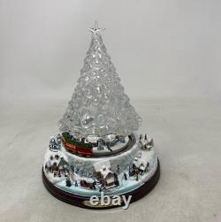 The Bradford Exchange Thomas Kinkade Reflections of Christmas Crystal Light-Up