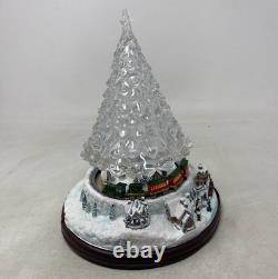 The Bradford Exchange Thomas Kinkade Reflections of Christmas Crystal Light-Up
