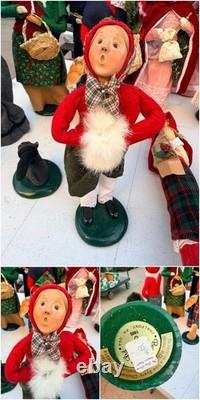 The Carolers Lot Of 15 Vtg Christmas Figures Decor Byers Choice Carolers
