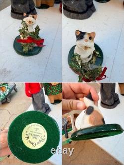 The Carolers Lot Of 15 Vtg Christmas Figures Decor Byers Choice Carolers