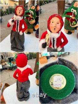 The Carolers Lot Of 15 Vtg Christmas Figures Decor Byers Choice Carolers