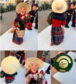 The Carolers Lot Of 15 Vtg Christmas Figures Decor Byers Choice Carolers
