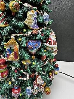 The Danbury Mint Christopher Radio Christmas Tree Ornaments Topper 16-1/2 RARE