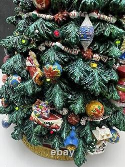 The Danbury Mint Christopher Radio Christmas Tree Ornaments Topper 16-1/2 RARE