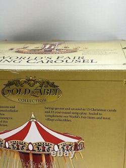 The Gold Label Collection World's Fair Swing Carousel Mr Christmas 2004