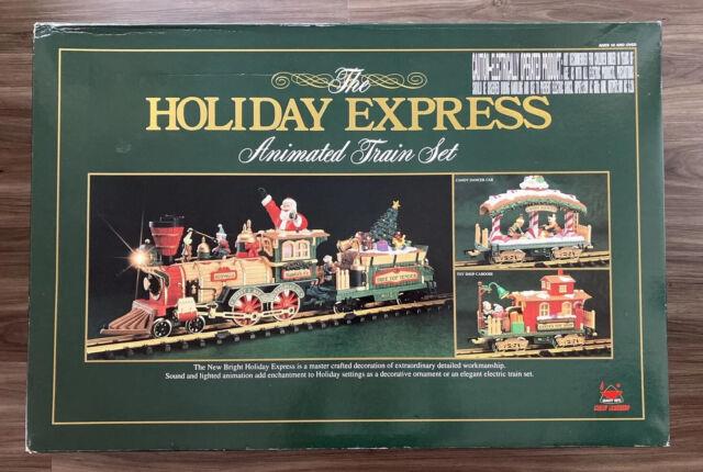 The Holiday Express Animated Electric Train Set No. 380 New Bright 1996 Vintage