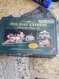 The Holiday Express Animated Train Set New Bright No. 380 1996 Christmas COMPLETE