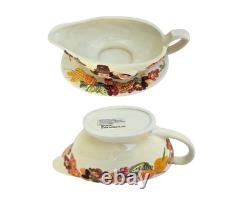The Pilgrim Pair Thanksgiving Serveware Set 1990s Original Boxes