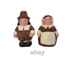 The Pilgrim Pair Thanksgiving Serveware Set 1990s Original Boxes