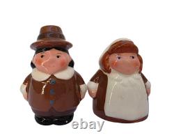 The Pilgrim Pair Thanksgiving Serveware Set 1990s Original Boxes