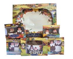 The Pilgrim Pair Thanksgiving Serveware Set 1990s Original Boxes