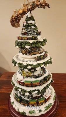 Thomas Kinkade Musical Wonderland Express Christmas Tree with Running Trains