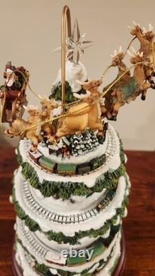 Thomas Kinkade Musical Wonderland Express Christmas Tree with Running Trains