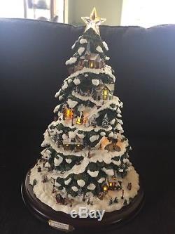 Thomas Kinkade Village Christmas Illuminated Tree, 2004,1st in Series, NEW, Lights