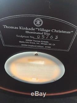 Thomas Kinkade Village Christmas Illuminated Tree, 2004,1st in Series, NEW, Lights