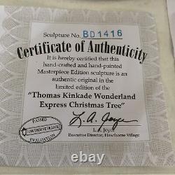 Thomas Kinkade Wonderland Express Christmas Tree in box 17 with Music & Lights