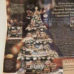 Thomas Kinkade Wonderland Express Christmas Tree in box 17 with Music & Lights