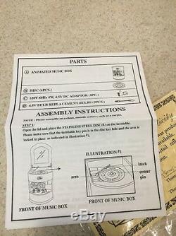 Thomas Pacconi Classics Skating Animated Music Box RARE NEW! NIB COA With 6 Discs
