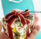 Tiffany & Co. Holiday Garland Trinket Red Ribbon Bow Box Lid With Gift Bag