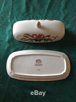 Tiffany Holiday butter dish in porcelain NEW-Light Blue Box Included