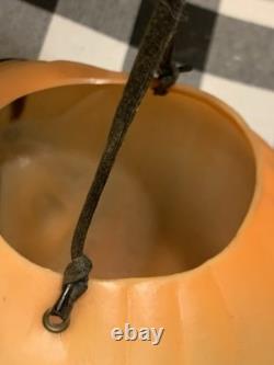 Topstone Halloween Character Ghoul Pumpkin Blow Mold Candy Bucket Pail