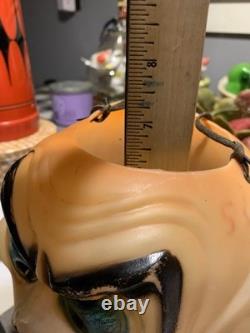 Topstone Halloween Character Ghoul Pumpkin Blow Mold Candy Bucket Pail