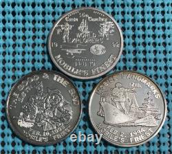 Twenty-Five CONDE-CAVALIERS (Mobile, AL). 999 FINE SILVER Mardi Gras Doubloons Twenty-Five CONDE-CAVALIERS (Mobile, AL). 999 FINE SILVER Mardi Gras Doubloons