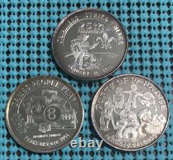Twenty-Five CONDE-CAVALIERS (Mobile, AL). 999 FINE SILVER Mardi Gras Doubloons Twenty-Five CONDE-CAVALIERS (Mobile, AL). 999 FINE SILVER Mardi Gras Doubloons