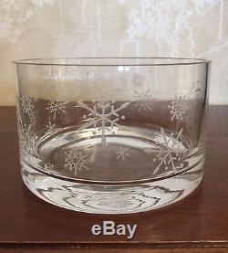 U S White House Presidential Seal Holidays Christmas Glass Crystal Bowl 6 RARE