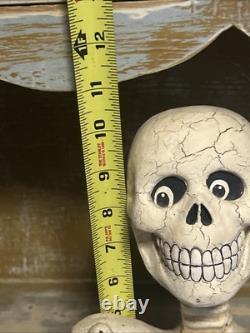 ULTRA RARE Bethany Lowe Skeleton Container Papier Mache