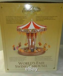 ULTRA RARE Mr. Christmas World's Fair Swing Carousel Action/Lights VIDEO