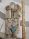 Ultra Rare & Early German Father Christmas Cotton Wrapped Figure- Easel Back