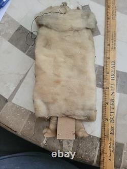 Ultra RARE & Early GERMAN Father Christmas Cotton Wrapped Figure- Easel Back