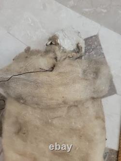 Ultra RARE & Early GERMAN Father Christmas Cotton Wrapped Figure- Easel Back