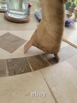 Ultra RARE & Early GERMAN Father Christmas Cotton Wrapped Figure- Easel Back